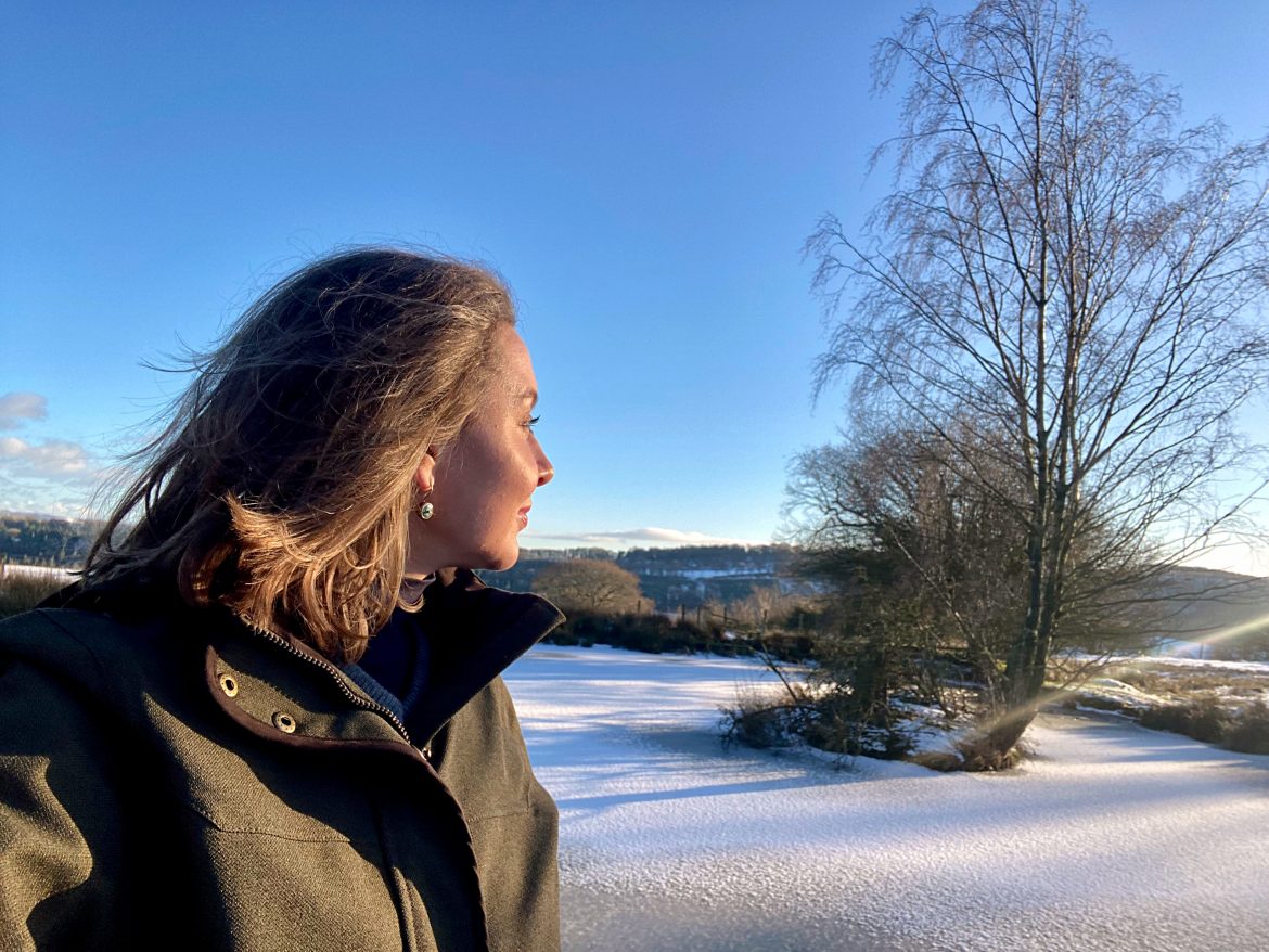 Woman looking forward